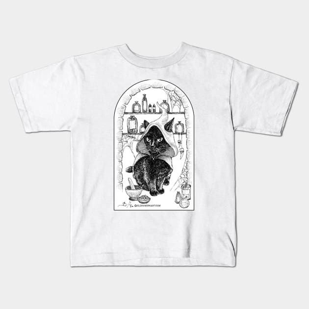 INKittens: Apothecary Kids T-Shirt by Clockwork Art